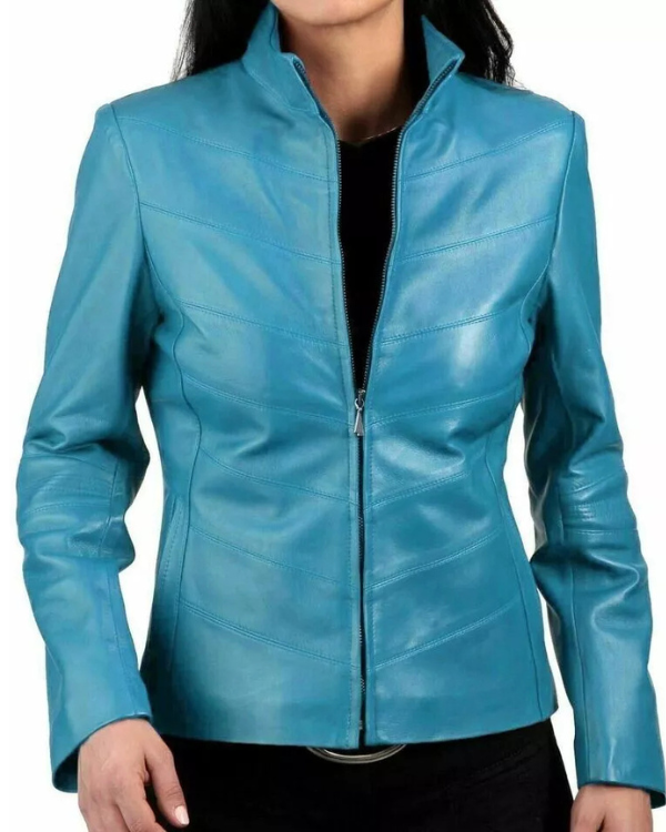 Women's Genuine Lambskin Real Leather Jacket RXWJ0035