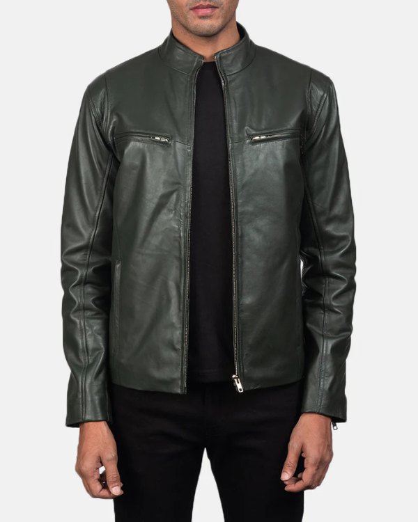 Blouson aviateur en cuir suédé d'agneau véritable pour homme RXMJ0017