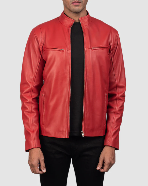 Blouson aviateur en cuir suédé d'agneau véritable pour homme RXMJ0017