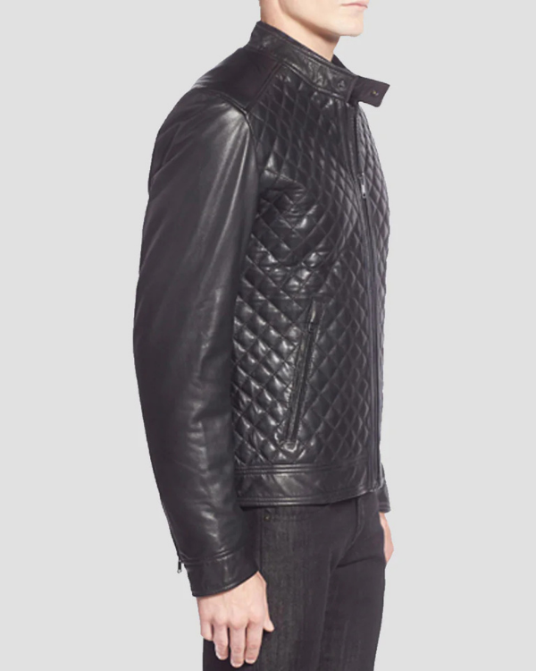Blouson aviateur en cuir suédé d'agneau véritable pour homme RXMJ0017