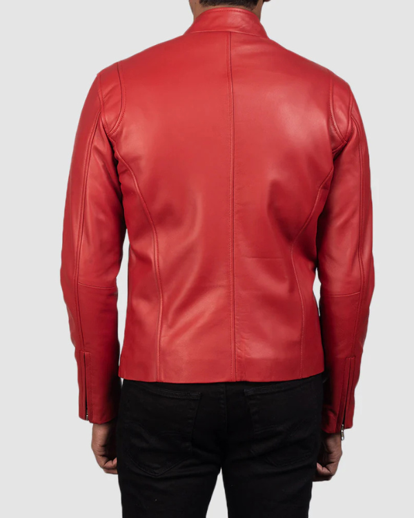 Blouson aviateur en cuir suédé d'agneau véritable pour homme RXMJ0017