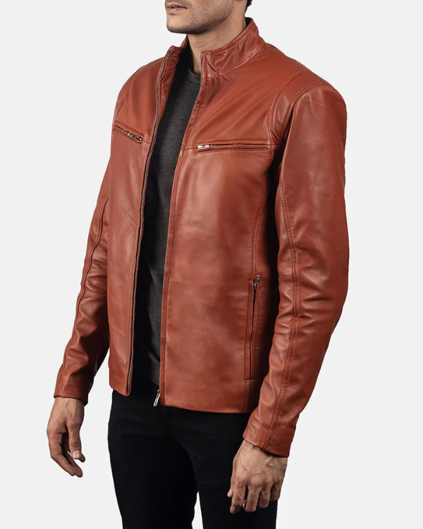 Blouson aviateur en cuir suédé d'agneau véritable pour homme RXMJ0017