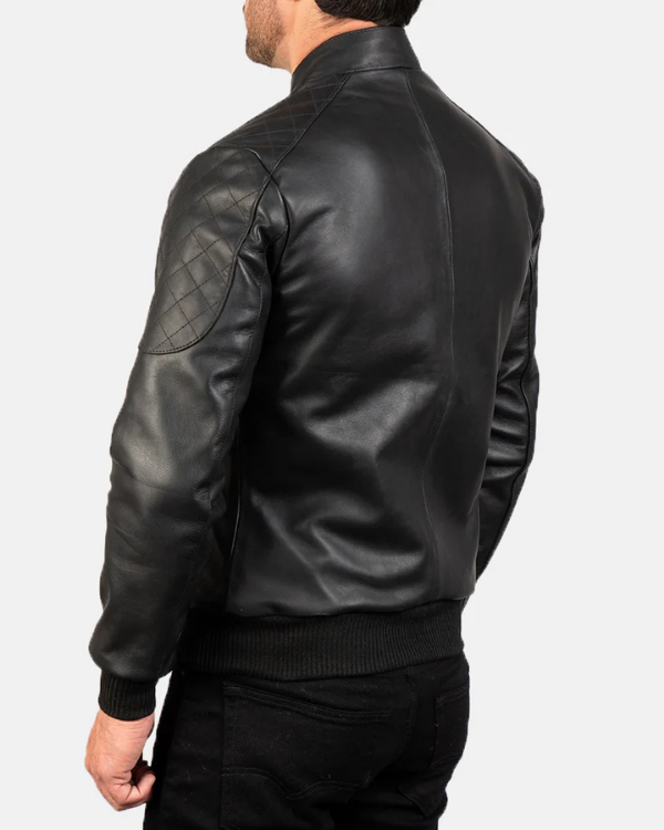 Blouson aviateur en cuir suédé d'agneau véritable pour homme RXMJ0017