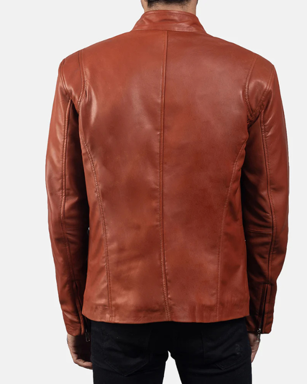 Blouson aviateur en cuir suédé d'agneau véritable pour homme RXMJ0017