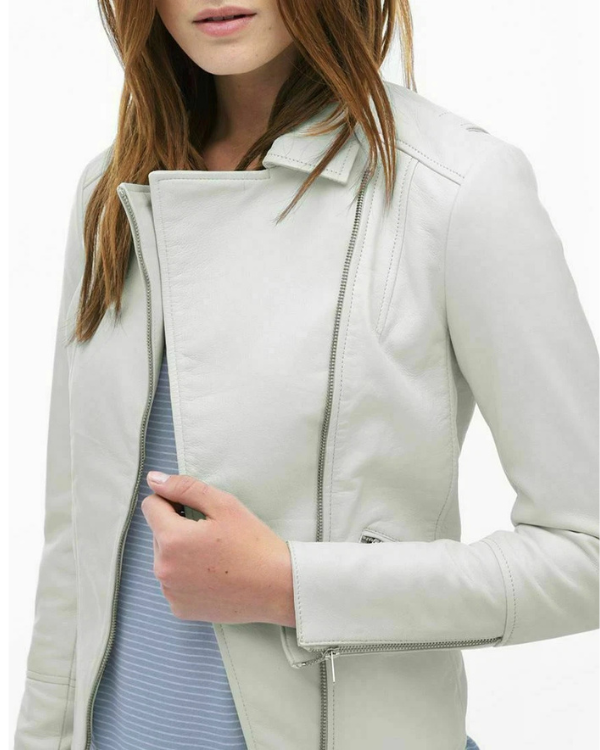Women's Genuine Lambskin Real Leather Jacket RXWJ0021
