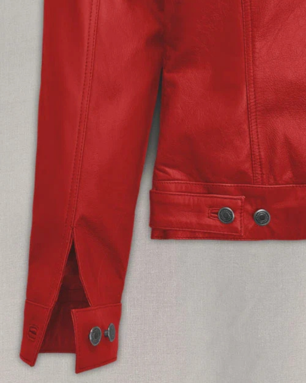 Men's Genuine Lambskin Leather Shirt Jacket RXMJ0057