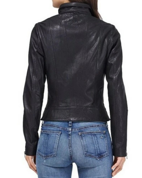 Women's Genuine Lambskin Real Leather Jacket RXWJ007