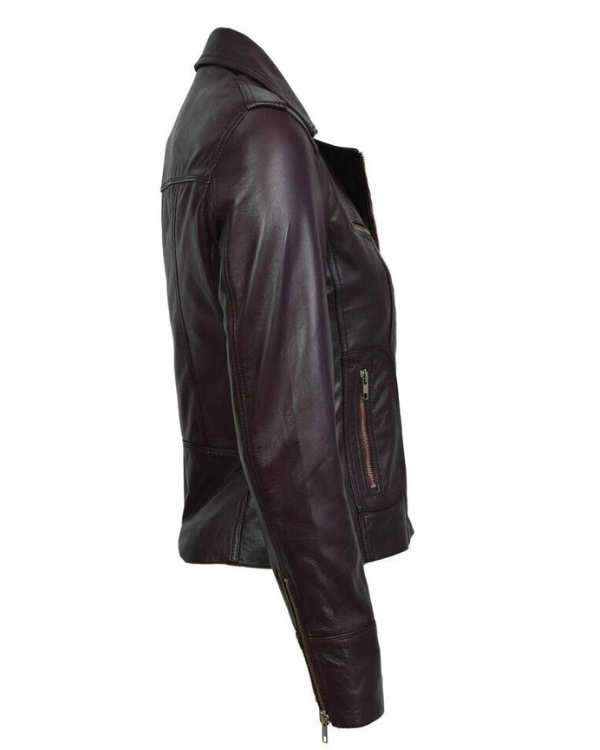 Women's Genuine Lambskin Real Leather Jacket RXWJ0027