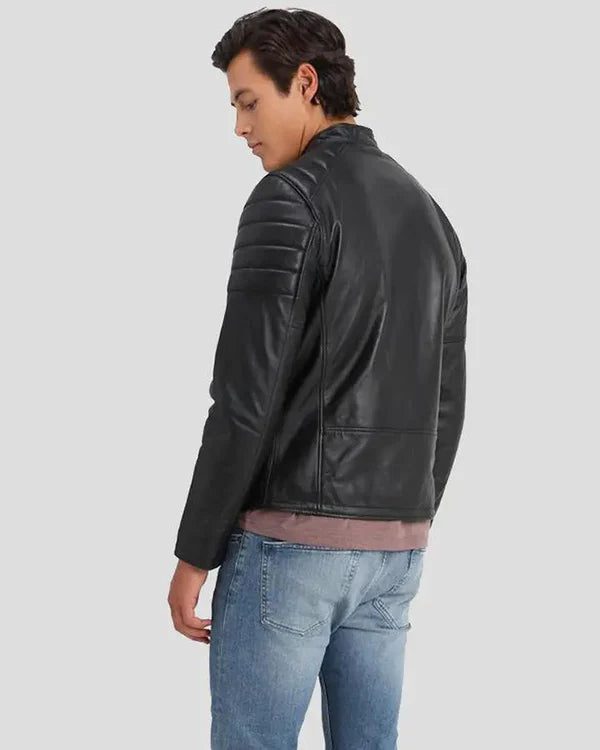 Men's Genuine Lambskin Real Leather Jacket RXMJ0010