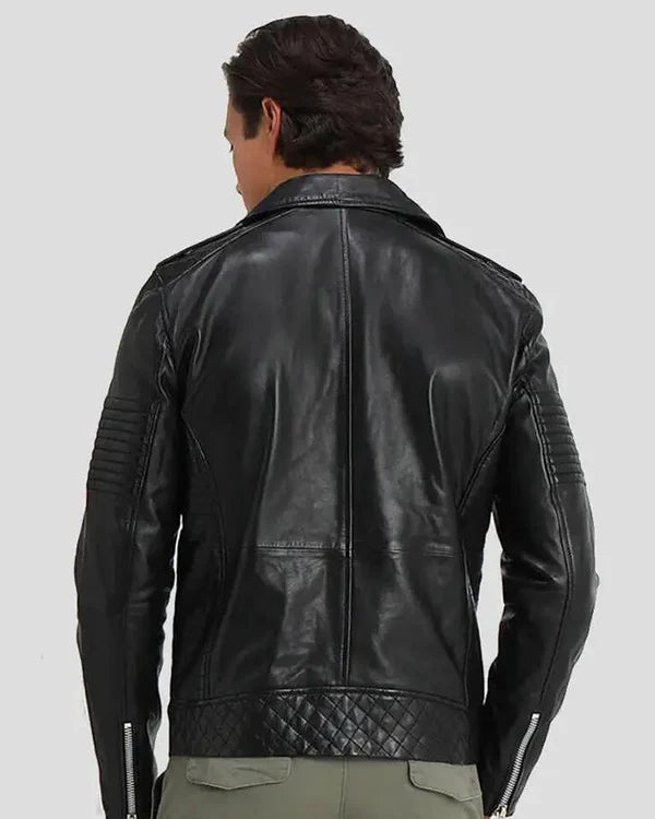 Men's Genuine Lambskin Real Leather Jacket RXMJ009