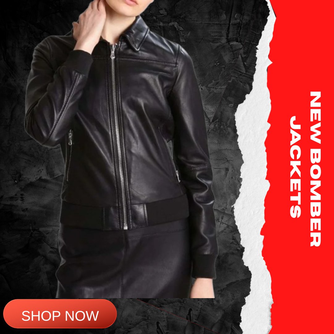 Womens Bomber Leather Jackets