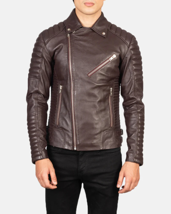Blouson aviateur en cuir suédé d'agneau véritable pour homme RXMJ0017