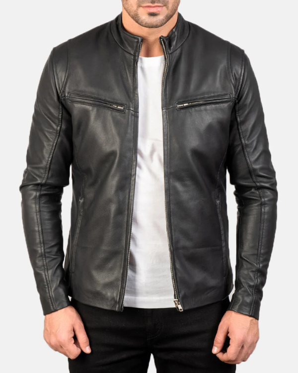 Blouson aviateur en cuir suédé d'agneau véritable pour homme RXMJ0017