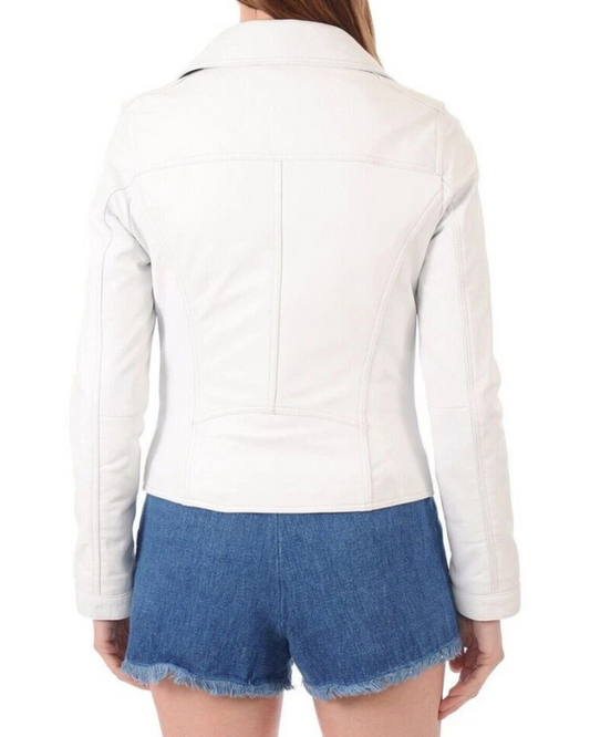 Women's Genuine Lambskin Real Leather Jacket RXWJ006
