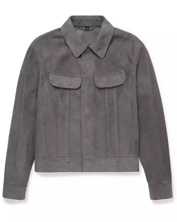 Blouson aviateur en cuir suédé d'agneau véritable pour homme RXMJ0017