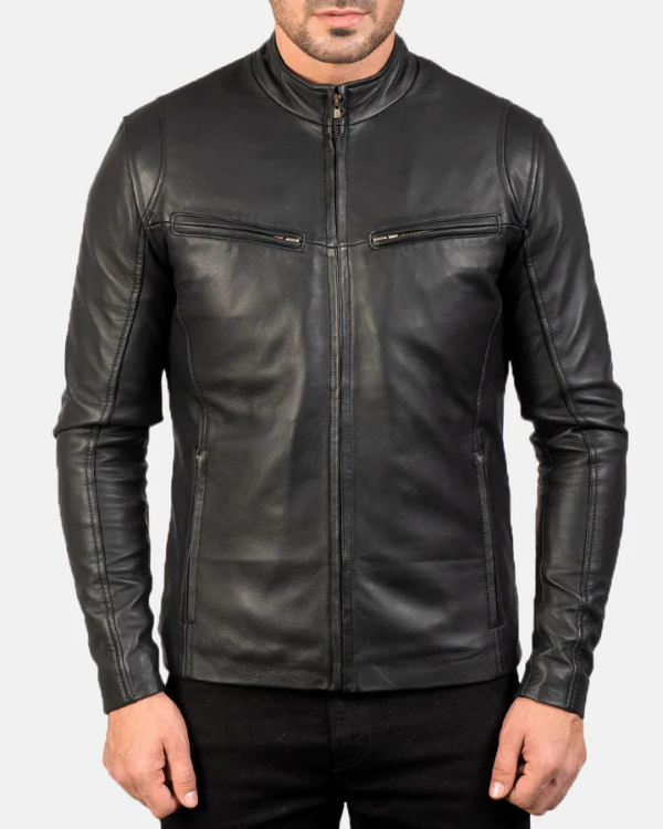 Blouson aviateur en cuir suédé d'agneau véritable pour homme RXMJ0017
