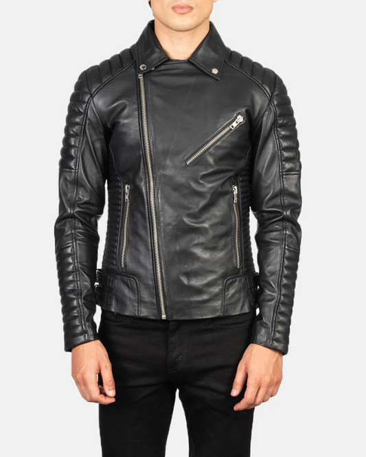 Blouson aviateur en cuir suédé d'agneau véritable pour homme RXMJ0017