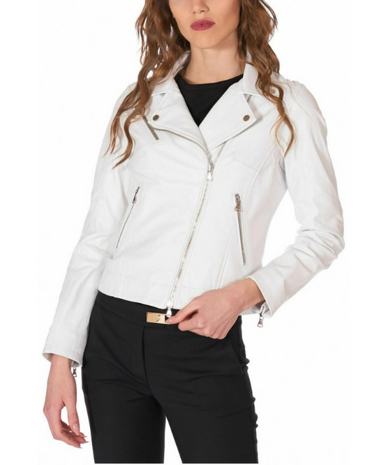 Women's Genuine Lambskin Real Leather Jacket RXWJ008