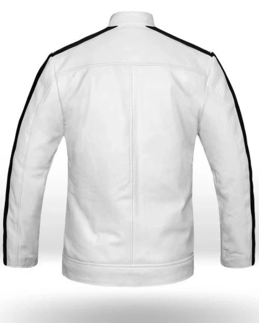 Men's Genuine Lambskin Leather Bomber Jacket RXMJ0059