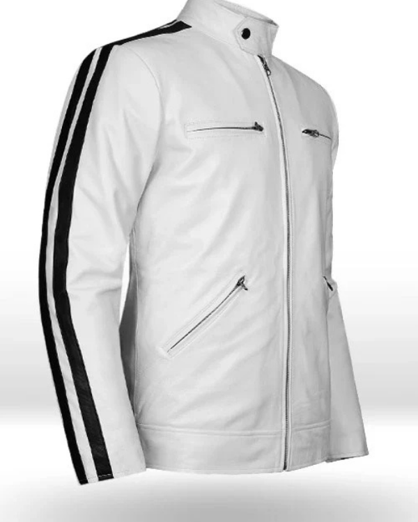 Blouson aviateur en cuir suédé d'agneau véritable pour homme RXMJ0017
