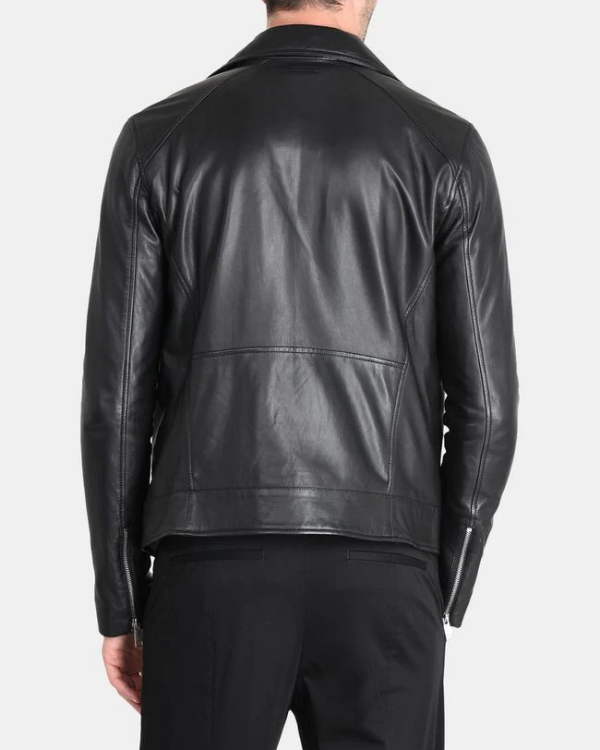 Blouson aviateur en cuir suédé d'agneau véritable pour homme RXMJ0017