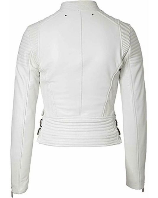 Women's Genuine Lambskin Real Leather Jacket RXWJ009