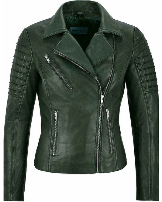 Women's Genuine Lambskin Real Leather Jacket RXWJ0010