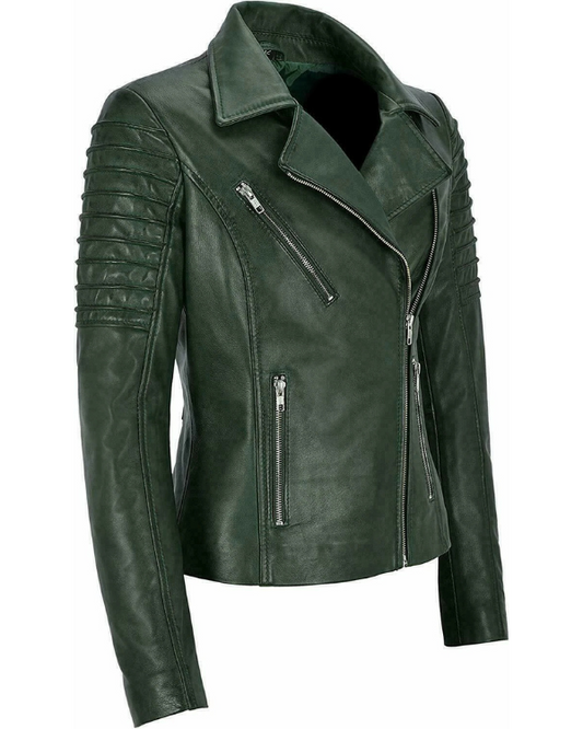 Women's Genuine Lambskin Real Leather Jacket RXWJ0010