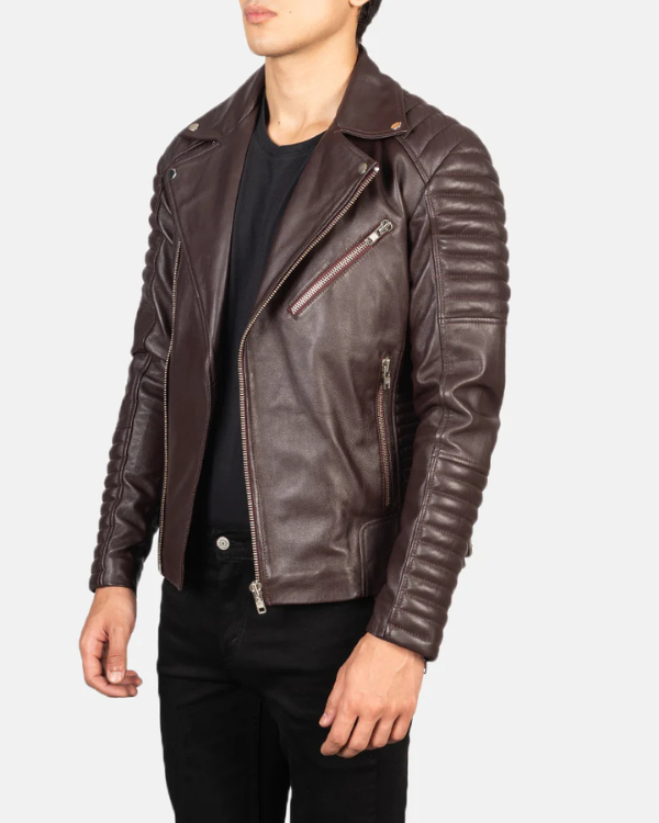 Blouson aviateur en cuir suédé d'agneau véritable pour homme RXMJ0017