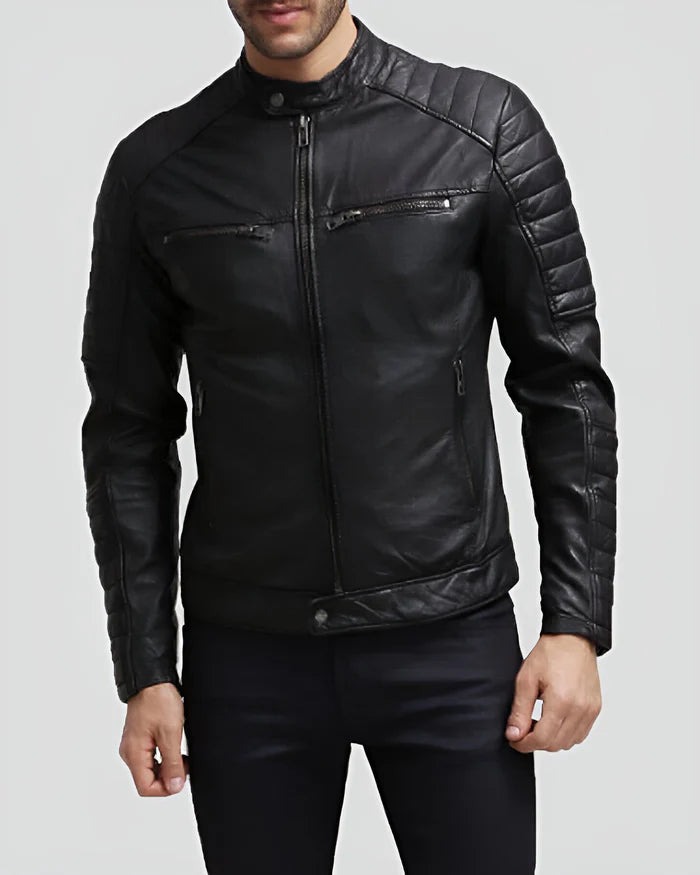 Men's Lambskin Real Leather Jacket RXMJ002