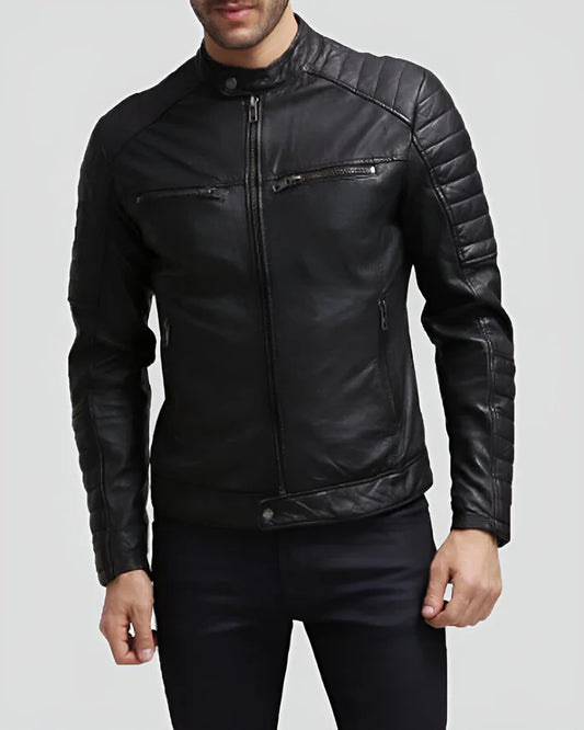 Men's Lambskin Real Leather Jacket RXMJ002